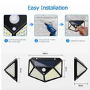Bella em dobro. Kit 2 Luminária Solar 100 Led Com Sensor Prova D'Água Refletor Solar Parede Luz Led Solar Luminária