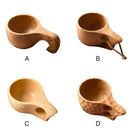 Caneca de madeira minimalista estilo medieval. Vários modelos.