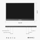 ARZOPA  Monitor portátil FHD 1080P IPS USB-C Mini-HDMI Segunda Tela Externa para Mac Laptop PC Switch Xbox PS4/5 Xbox com suporte embutido.
