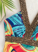 Maiô estampado swinsuit