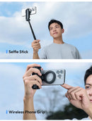 Tripé magnético para selfies com suporte extensível para celular MagSafe iPhone 16 15 14 13 12 XIAOMI SAMSUNG