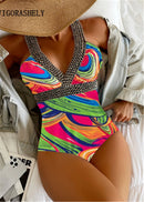 Maiô estampado swinsuit