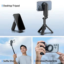 Tripé magnético para selfies com suporte extensível para celular MagSafe iPhone 16 15 14 13 12 XIAOMI SAMSUNG