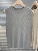 Blusa pulôver feminino sem manga
