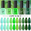 LILYCUTE 10Pcs/set Gel Unha Polonês