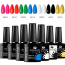 Conjunto de esmaltes em gel  UV. Kit com 07 pçs