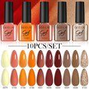 LILYCUTE 10Pcs/set Gel Unha Polonês