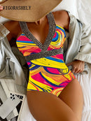 Maiô estampado swinsuit