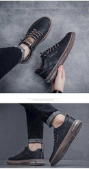 Sapatos de couro masculinos
