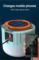 Lâmpada LED para acampamento. Carregamento USB portátil