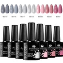 Conjunto de esmaltes em gel  UV. Kit com 07 pçs