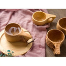 Caneca de madeira minimalista estilo medieval. Vários modelos.