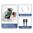 Carregador sem fio wireless para iPhone 15 14 13 12 , 4 em 1