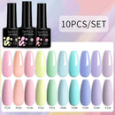 LILYCUTE 10Pcs/set Gel Unha Polonês