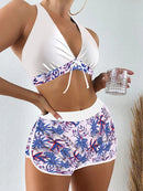 Conjunto biquíni estampado floral