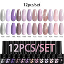 LILYCUTE 10Pcs/set Gel Unha Polonês