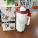 Caneca térmica de aço inoxidável com impressão 5D