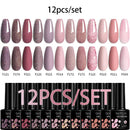 LILYCUTE 10Pcs/set Gel Unha Polonês