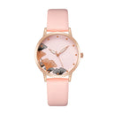 Relógio feminino casual com estampa