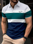Nova camisa polo masculina Verão 2024