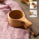 Caneca de madeira minimalista estilo medieval