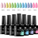 Conjunto de esmaltes em gel  UV. Kit com 07 pçs