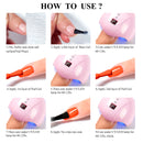 Conjunto de esmaltes em gel  UV. Kit com 07 pçs