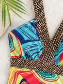 Maiô estampado swinsuit