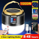 Lâmpada LED para acampamento. Carregamento USB portátil