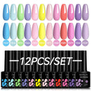 LILYCUTE 10Pcs/set Gel Unha Polonês