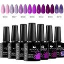 Conjunto de esmaltes em gel  UV. Kit com 07 pçs