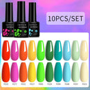 LILYCUTE 10Pcs/set Gel Unha Polonês