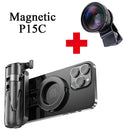 Tripé magnético para selfies com suporte extensível para celular MagSafe iPhone 16 15 14 13 12 XIAOMI SAMSUNG