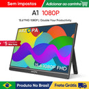 ARZOPA  Monitor portátil FHD 1080P IPS USB-C Mini-HDMI Segunda Tela Externa para Mac Laptop PC Switch Xbox PS4/5 Xbox com suporte embutido.
