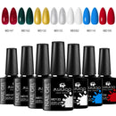 Conjunto de esmaltes em gel  UV. Kit com 07 pçs