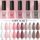 LILYCUTE 10Pcs/set Gel Unha Polonês