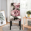 Jogo de capas de cadeira estampada floral 4/6 pçs