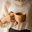 Caneca de madeira minimalista estilo medieval. Vários modelos.