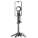 Tripé magnético para selfies com suporte extensível para celular MagSafe iPhone 16 15 14 13 12 XIAOMI SAMSUNG