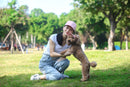 Chapéu ajustável para cães.