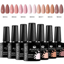 Conjunto de esmaltes em gel  UV. Kit com 07 pçs