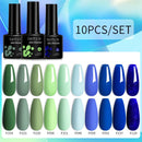 LILYCUTE 10Pcs/set Gel Unha Polonês