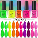 LILYCUTE 10Pcs/set Gel Unha Polonês