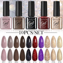 LILYCUTE 10Pcs/set Gel Unha Polonês
