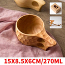 Caneca de madeira minimalista estilo medieval. Vários modelos.