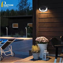 Bella em dobro. Kit 2 Luminária Solar 100 Led Com Sensor Prova D'Água Refletor Solar Parede Luz Led Solar Luminária