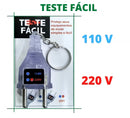 EC-033110 Chaveiro Identificador De Tomada Voltagem 110/220v