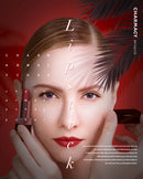 CHARMACY Matte Durável Fácil de Usar Batom Natural Matte Red Velvet Batom Batom Coloração de Lábios Maquiagem Mulheres Beleza Cosméticos