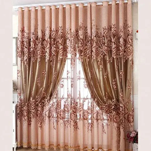 Cortinas decorativas de luxo estilo europeu