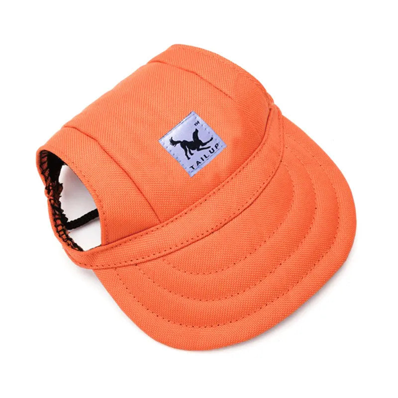 Boné de para cães, chapéu ajustável com buracos para as orelhas para cachorros pequenos e gatos.